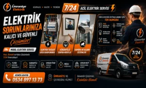 avize montajı, priz montajı, sigorta kutusu tamiri, elektrik tesisatı arıza bakım onarım, görüntülü diafon montajı, kamera ve alarm sistemleri